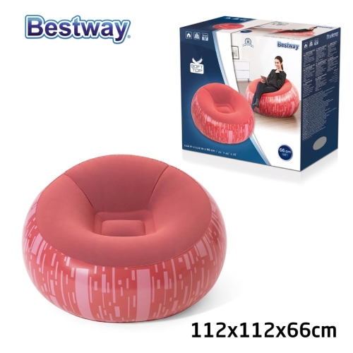 Bestway кресло надувное 112х112х66см 75052